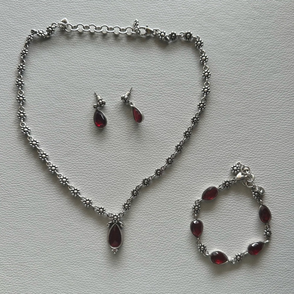 Brighton necklace, earrings, and bracelet
